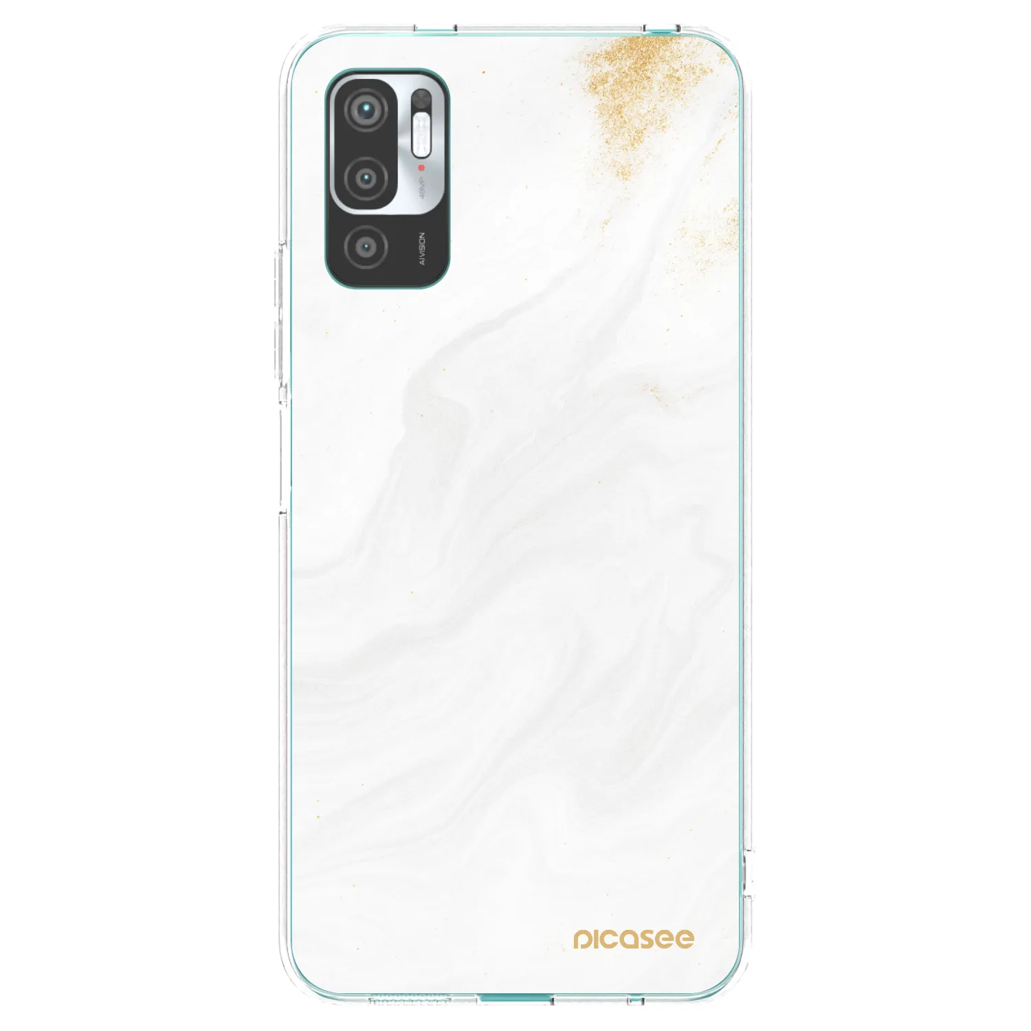 Picasee silikonski prozorni ovitek za Xiaomi Redmi Note 10 5G - White