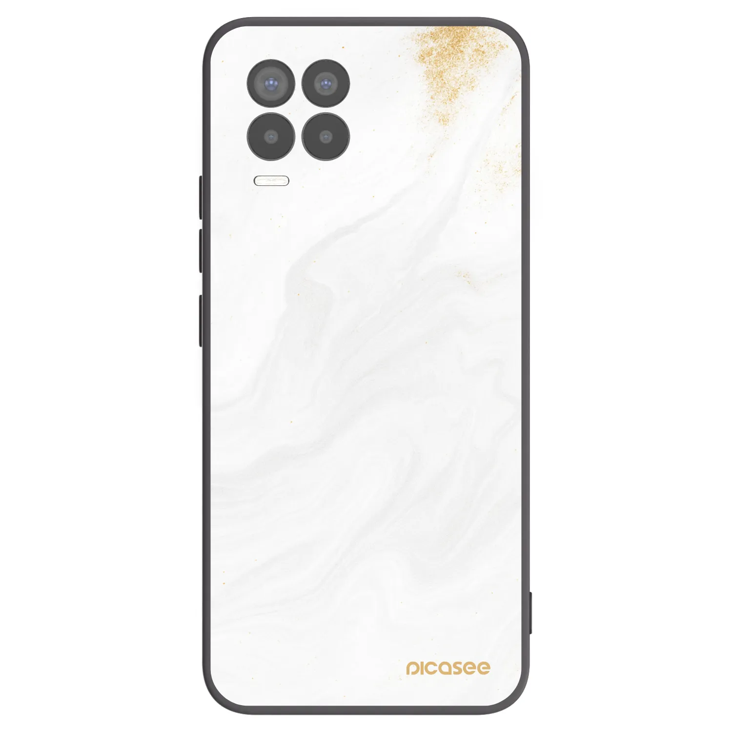 Picasee silikonski črni ovitek za Realme 8 Pro - White