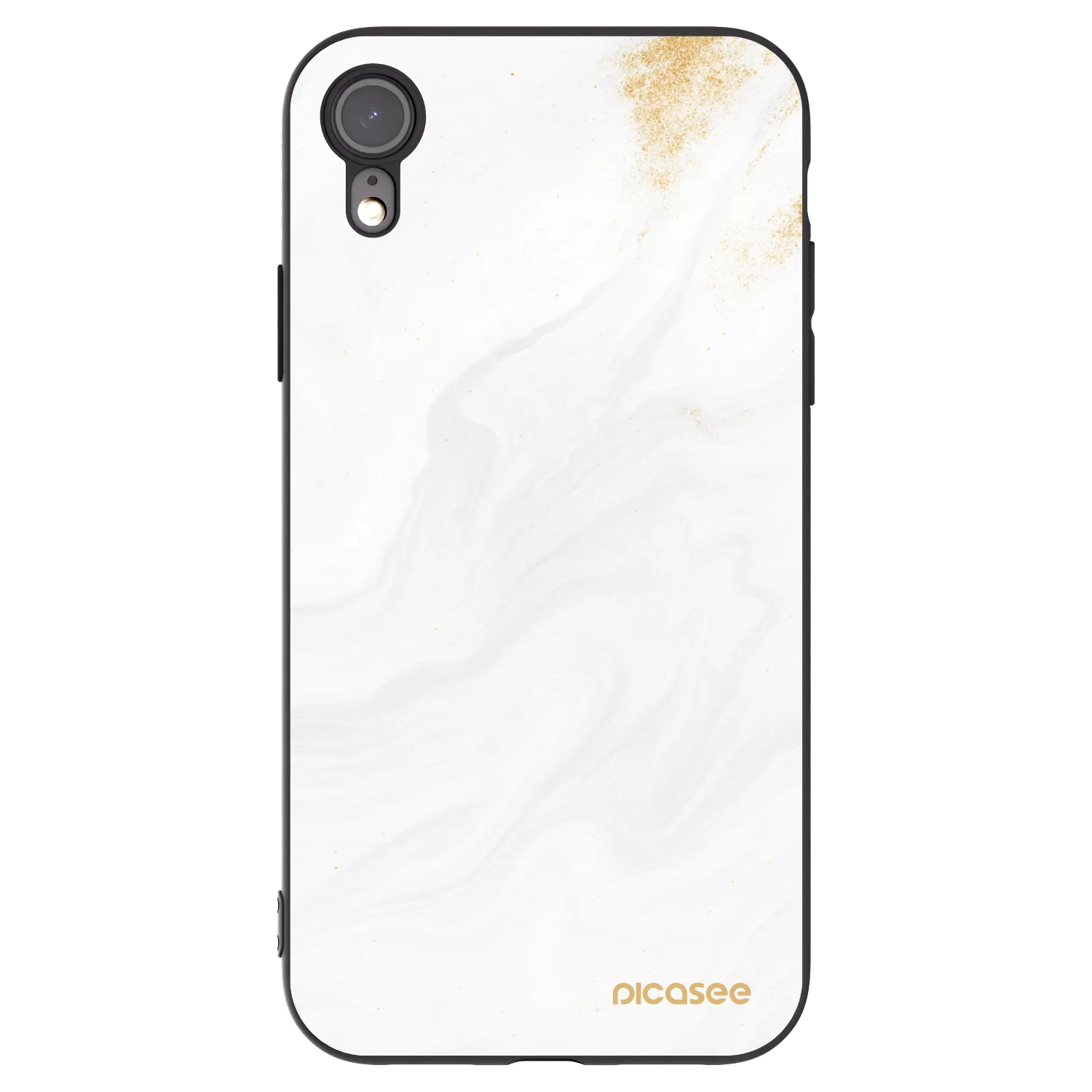 Picasee silikonski črni ovitek za Apple iPhone XR - White