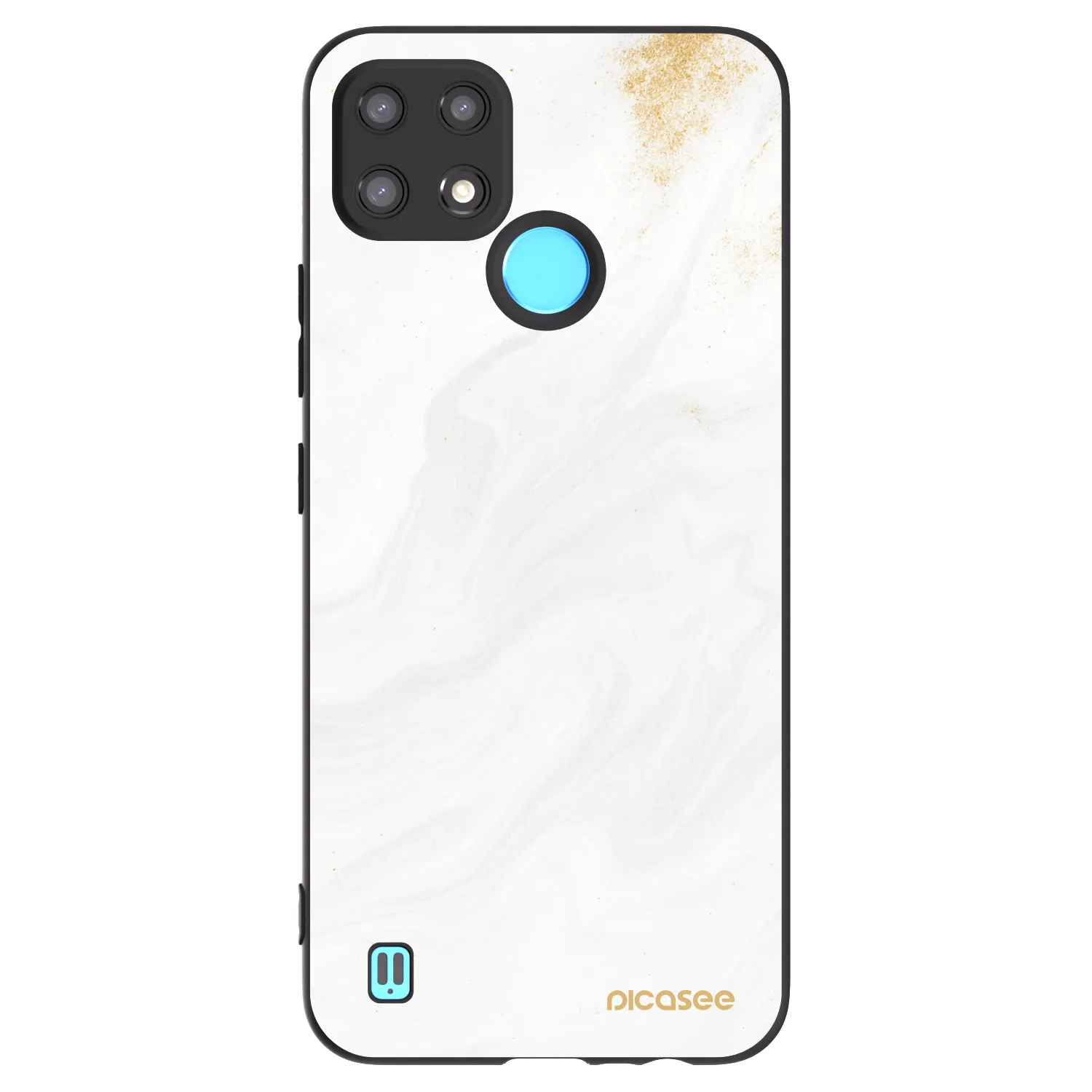 Picasee silikonski črni ovitek za Realme C21 - White