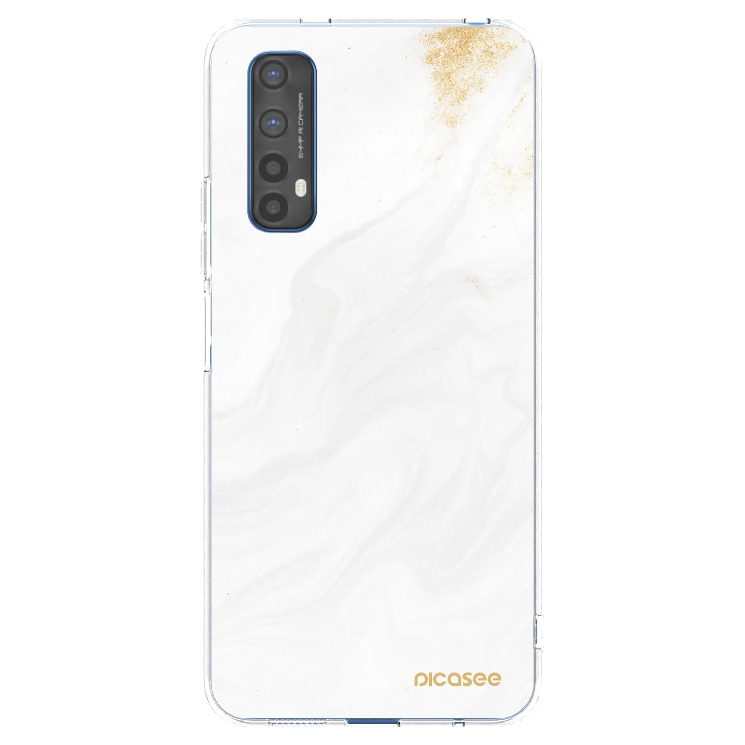 Picasee silikonski prozorni ovitek za Realme 7 - White