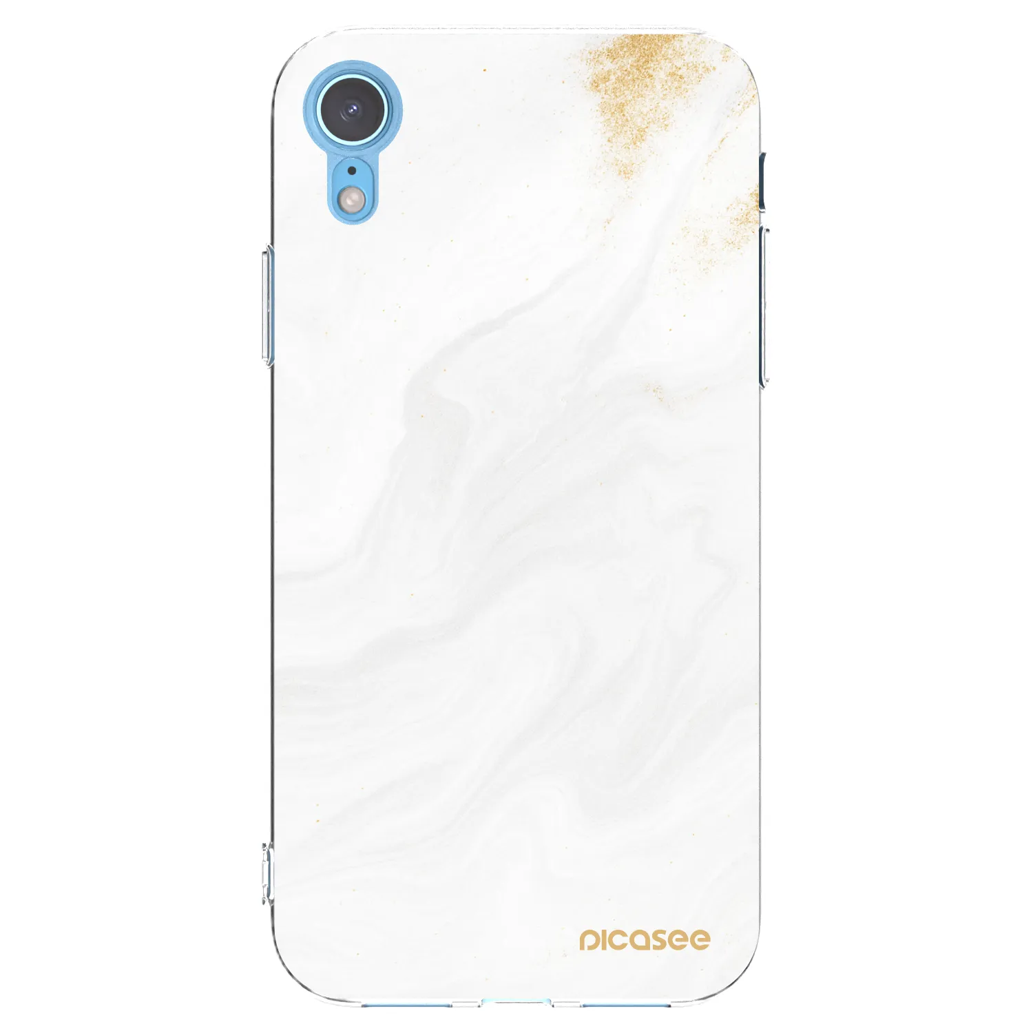 Picasee silikonski prozorni ovitek za Apple iPhone XR - White