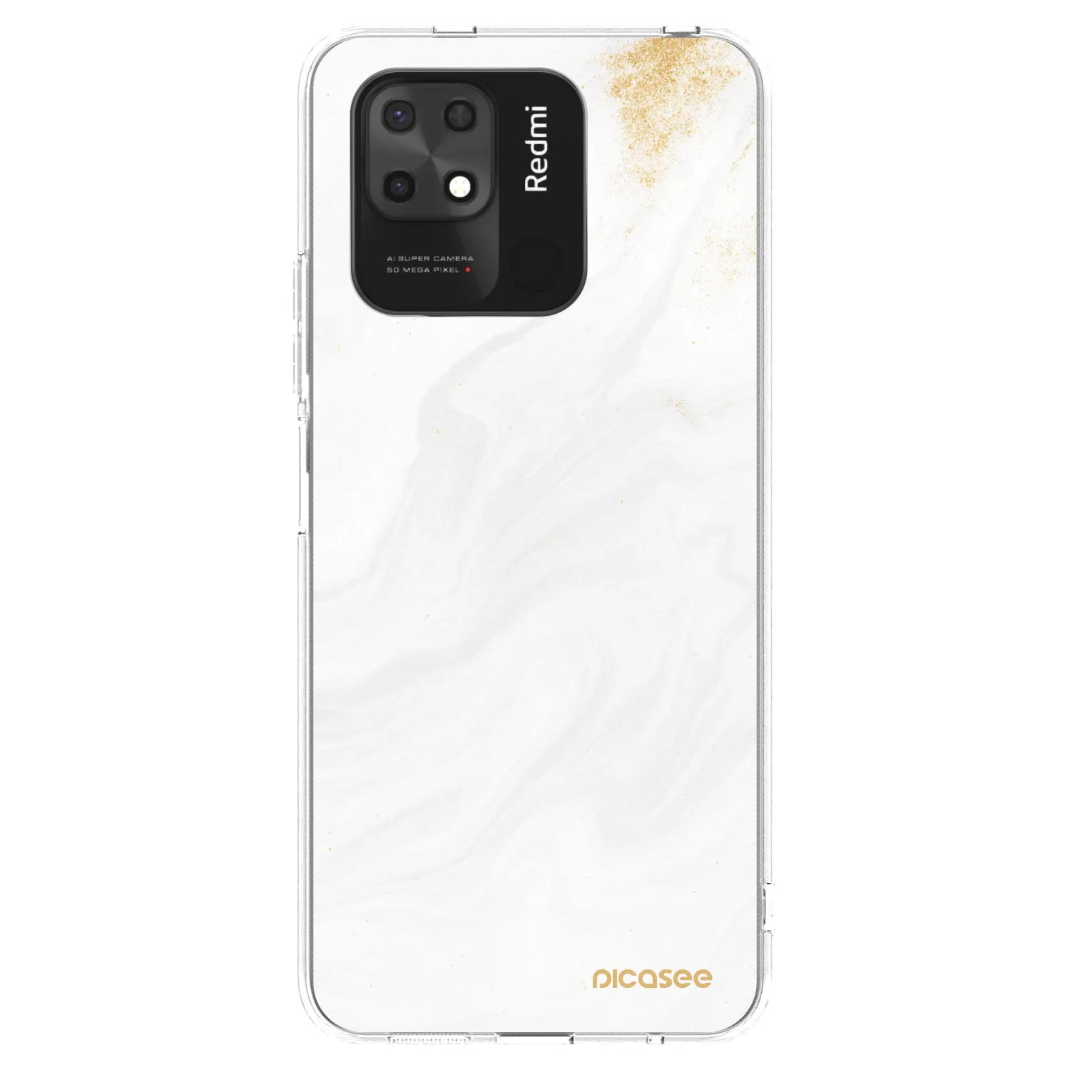 Picasee silikonski prozorni ovitek za Xiaomi Redmi 10C - White