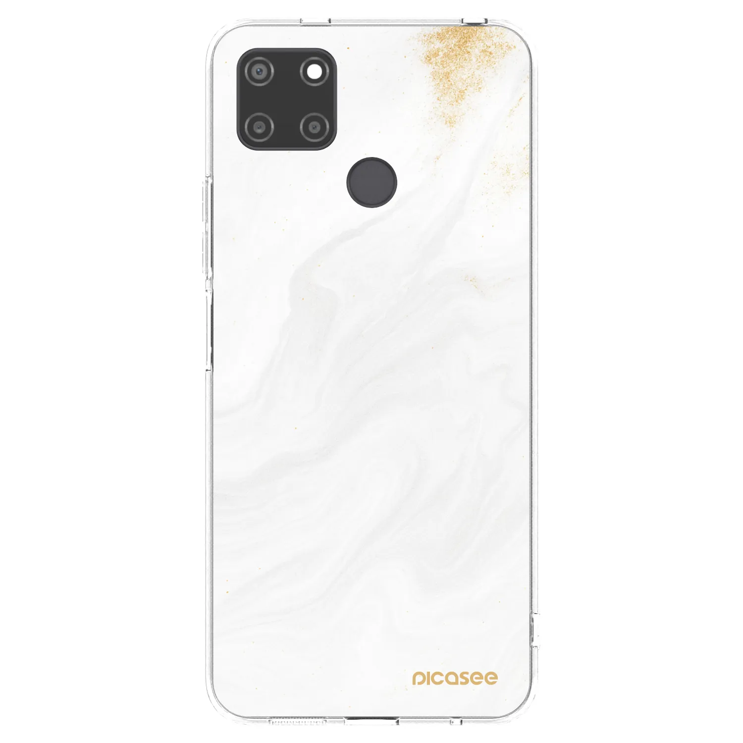 Picasee silikonski prozorni ovitek za Realme C21Y - White