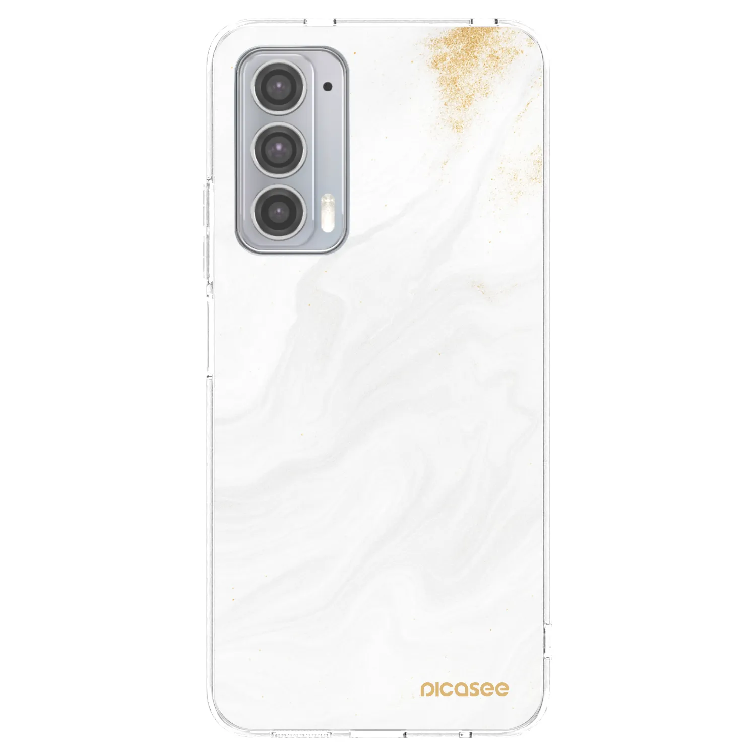Picasee silikonski prozorni ovitek za Motorola Edge 20 - White