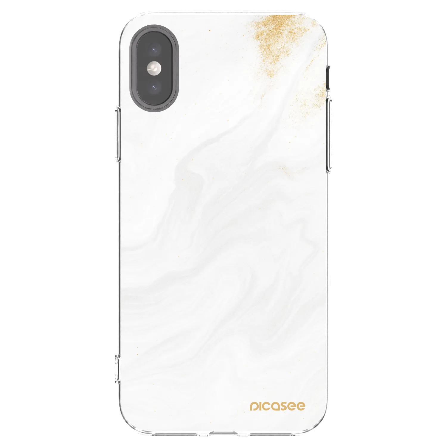 Picasee silikonski prozorni ovitek za Apple iPhone X/XS - White