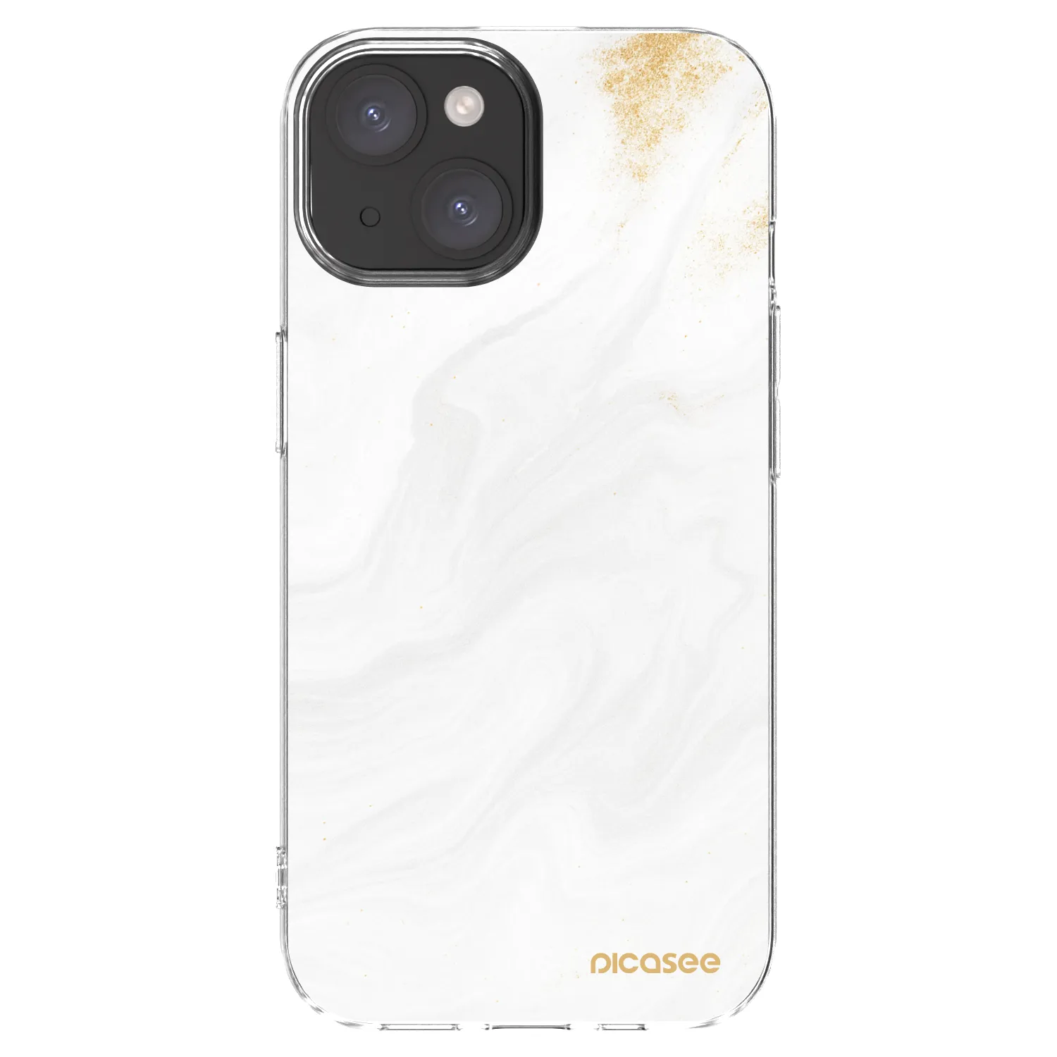 Picasee silikonski prozorni ovitek za Apple iPhone 15 - White