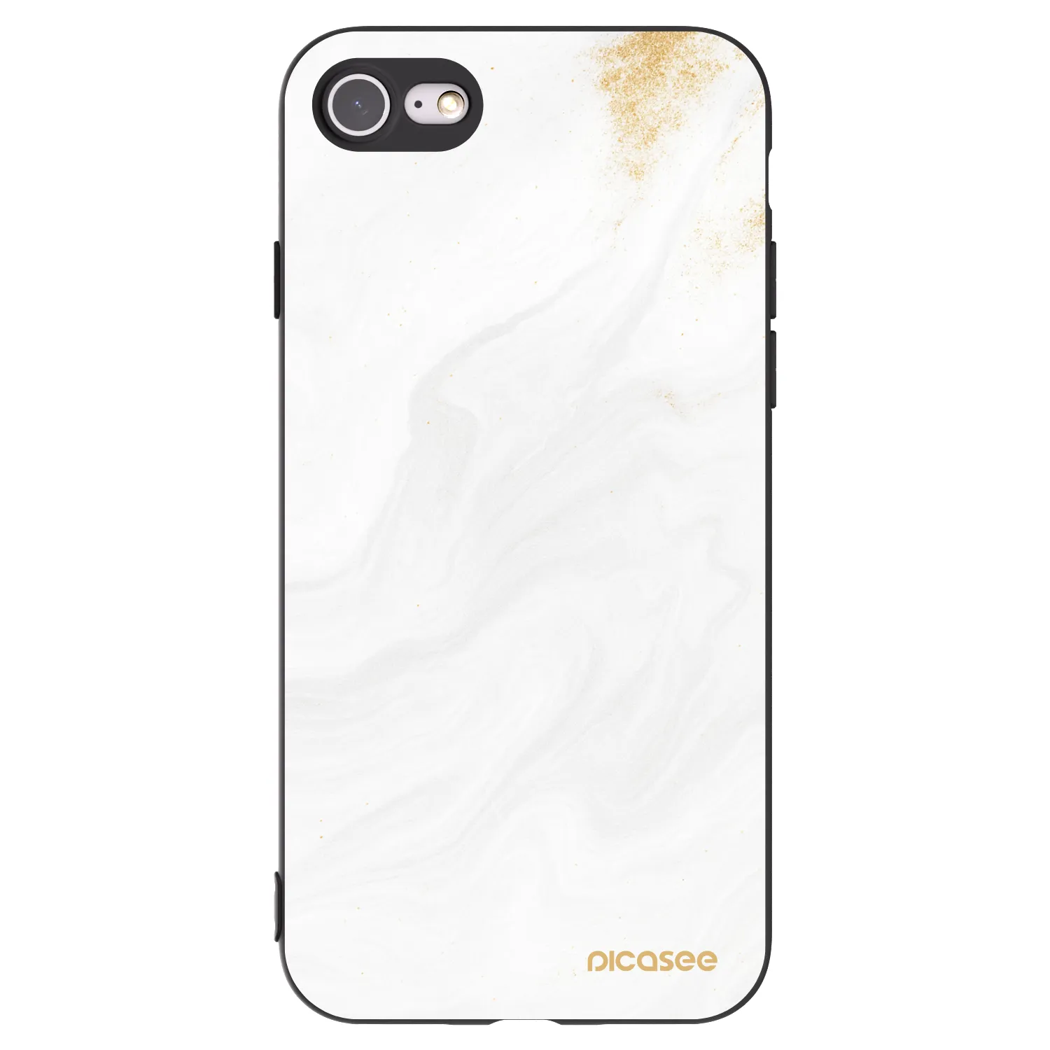 Picasee silikonski črni ovitek za Apple iPhone 8 - White