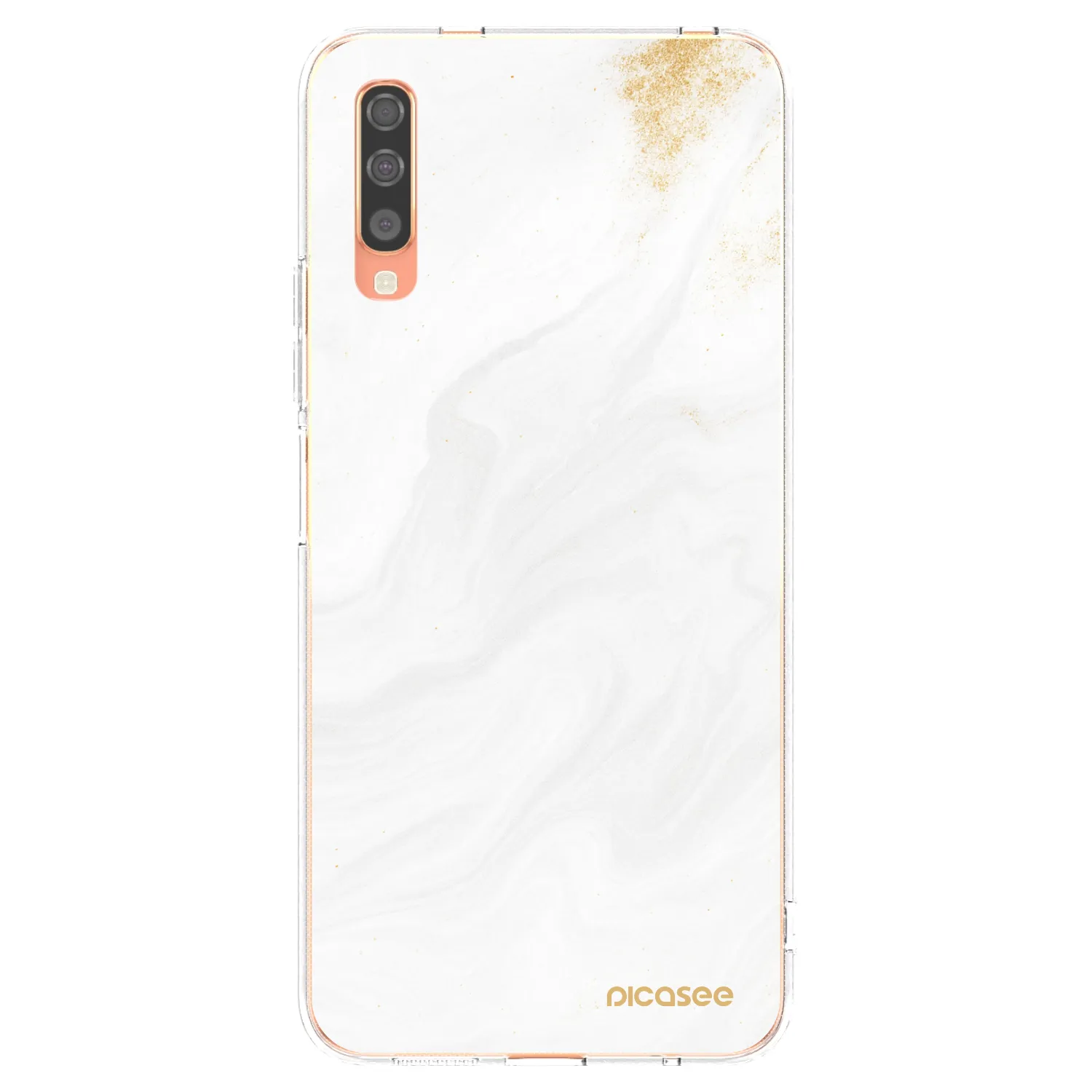 Picasee silikonski prozorni ovitek za Samsung Galaxy A70 A705F - White