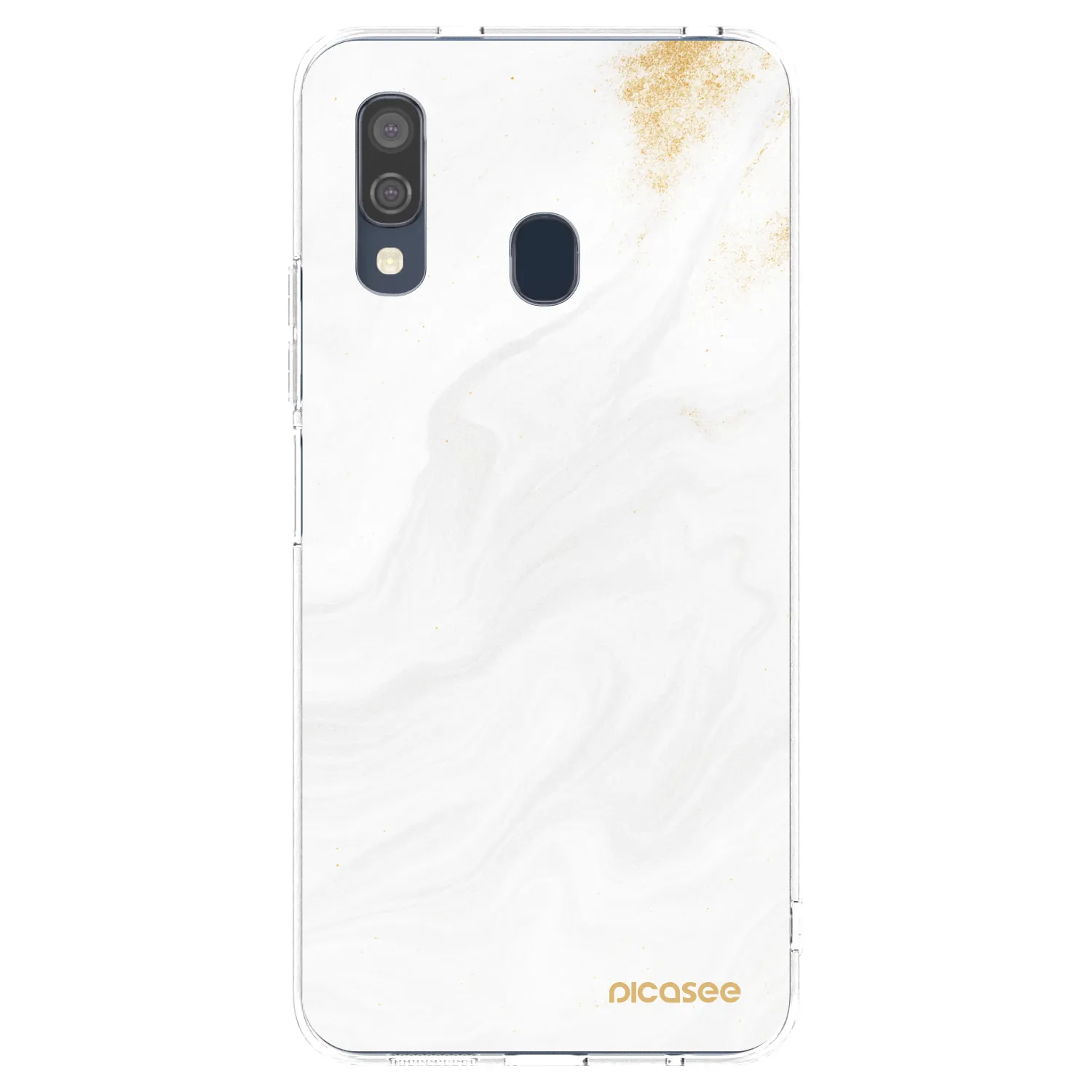 Picasee silikonski prozorni ovitek za Samsung Galaxy A40 A405F - White