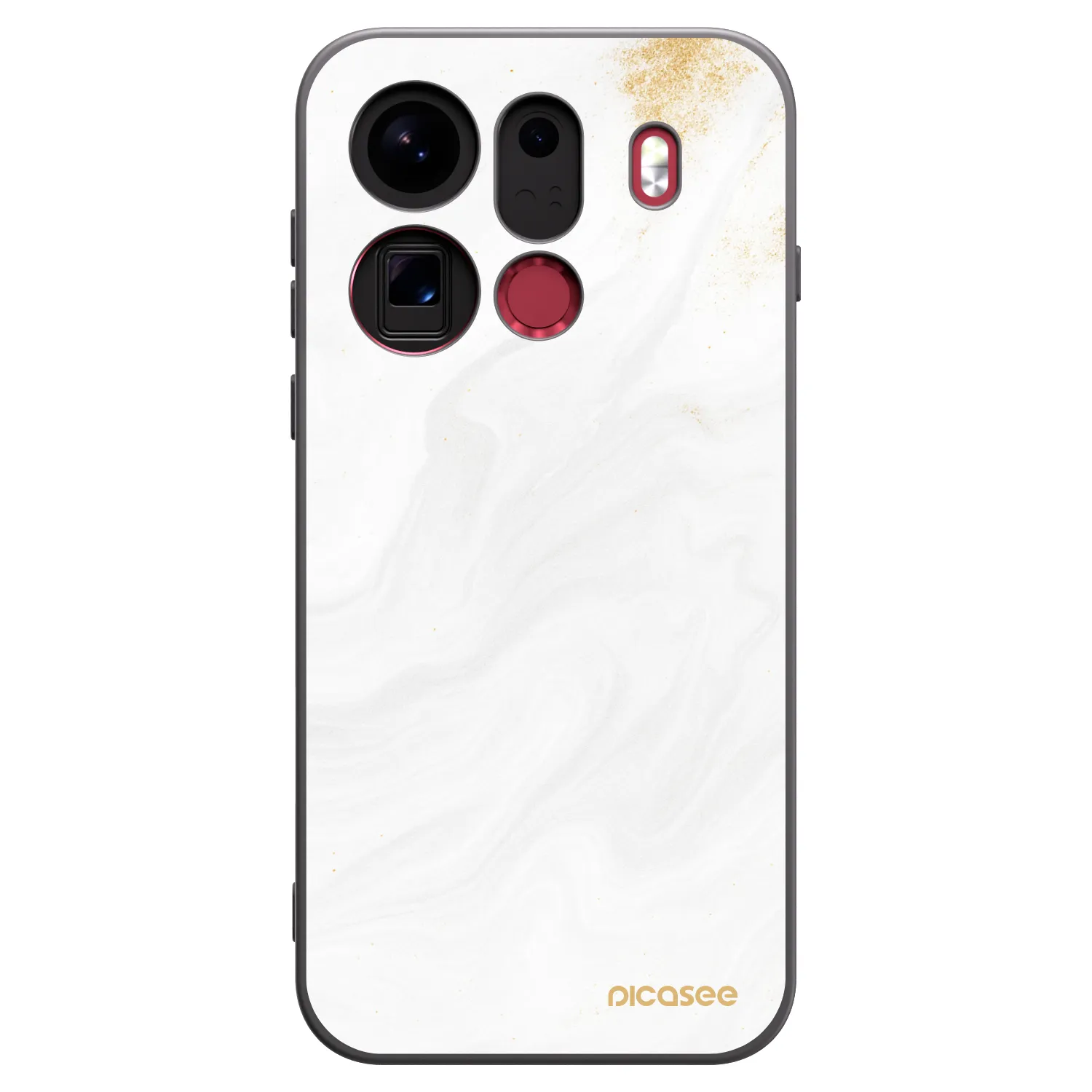 Picasee silikonski črni ovitek za OPPO Find X9 Pro - White