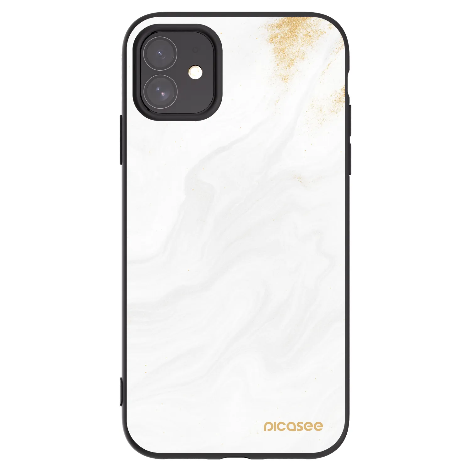 Picasee silikonski črni ovitek za Apple iPhone 11 - White