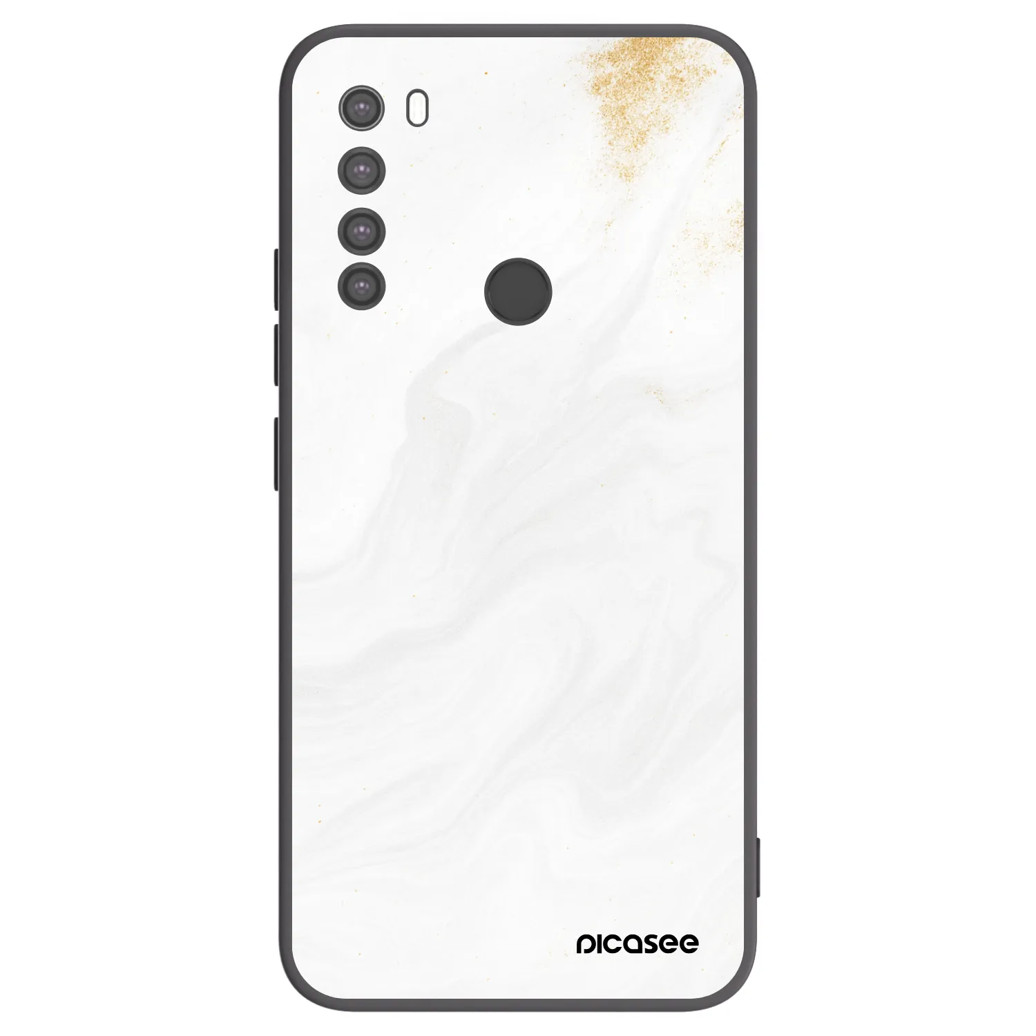Picasee silikonski črni ovitek za Xiaomi Redmi Note 8 - White