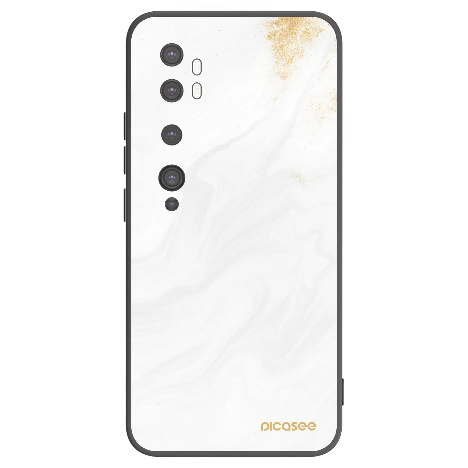 Picasee silikonski črni ovitek za Xiaomi Mi Note 10 (Pro) - White