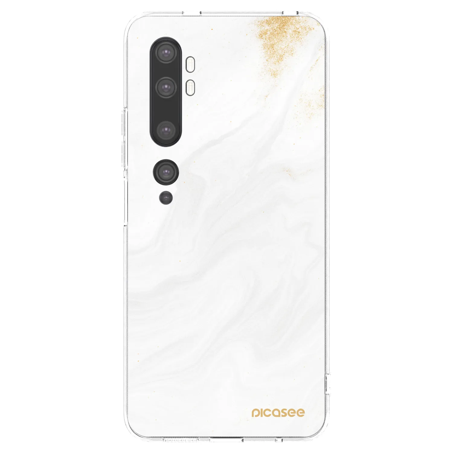Picasee silikonski prozorni ovitek za Xiaomi Mi Note 10 (Pro) - White