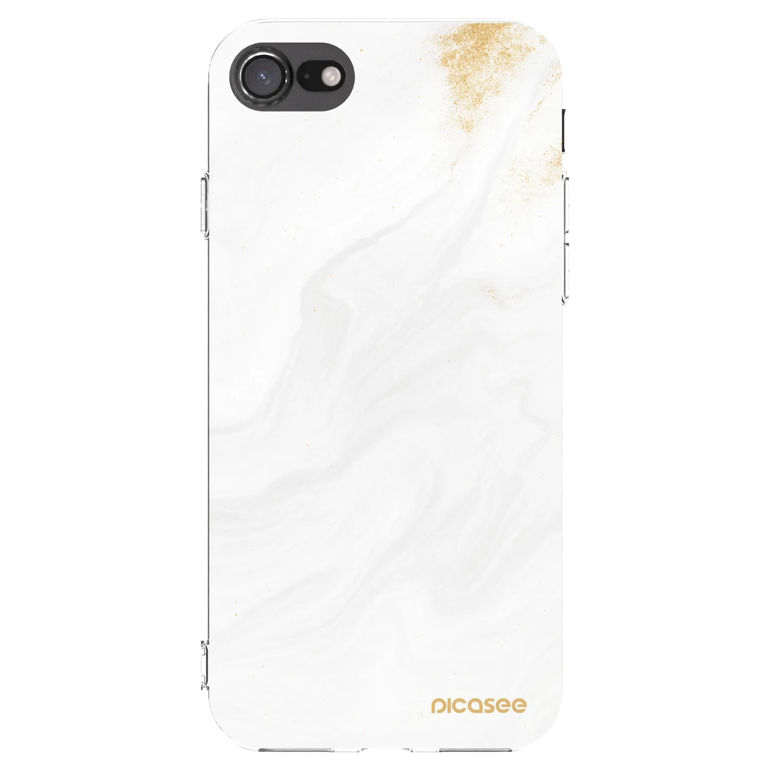 Picasee silikonski prozorni ovitek za Apple iPhone SE 2020 - White
