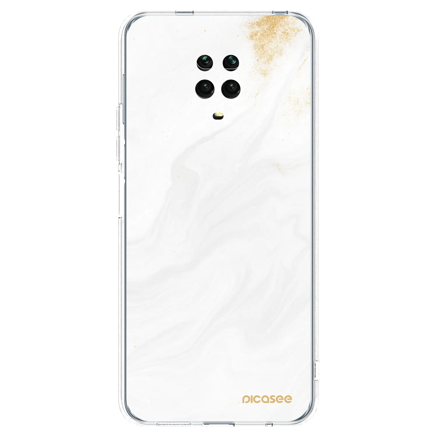 Picasee silikonski prozorni ovitek za Xiaomi Redmi Note 9 Pro - White