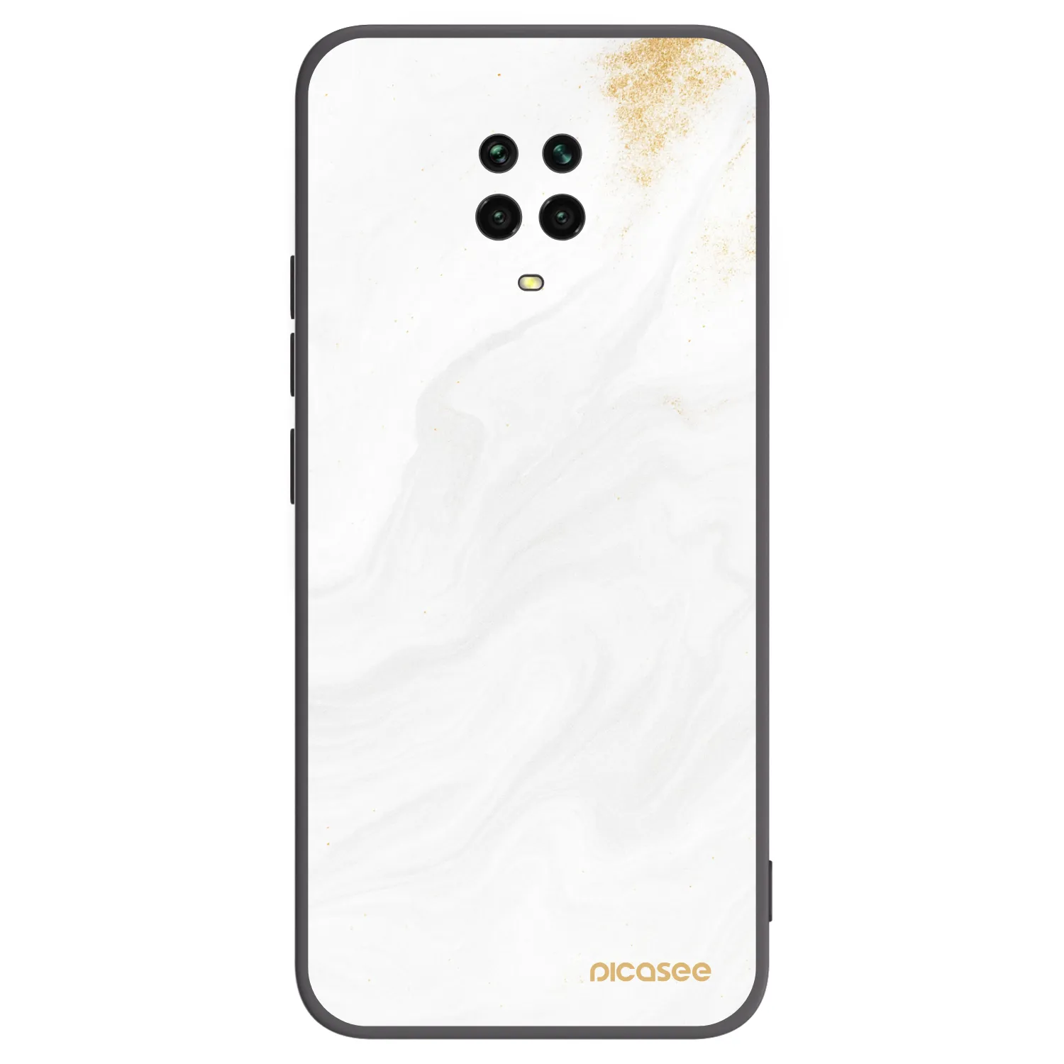 Picasee silikonski črni ovitek za Xiaomi Redmi Note 9 Pro - White