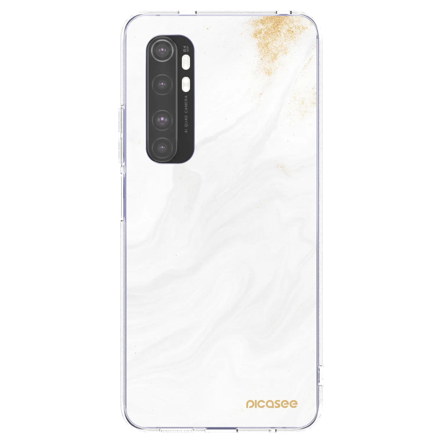 Picasee silikonski prozorni ovitek za Xiaomi Mi Note 10 Lite - White