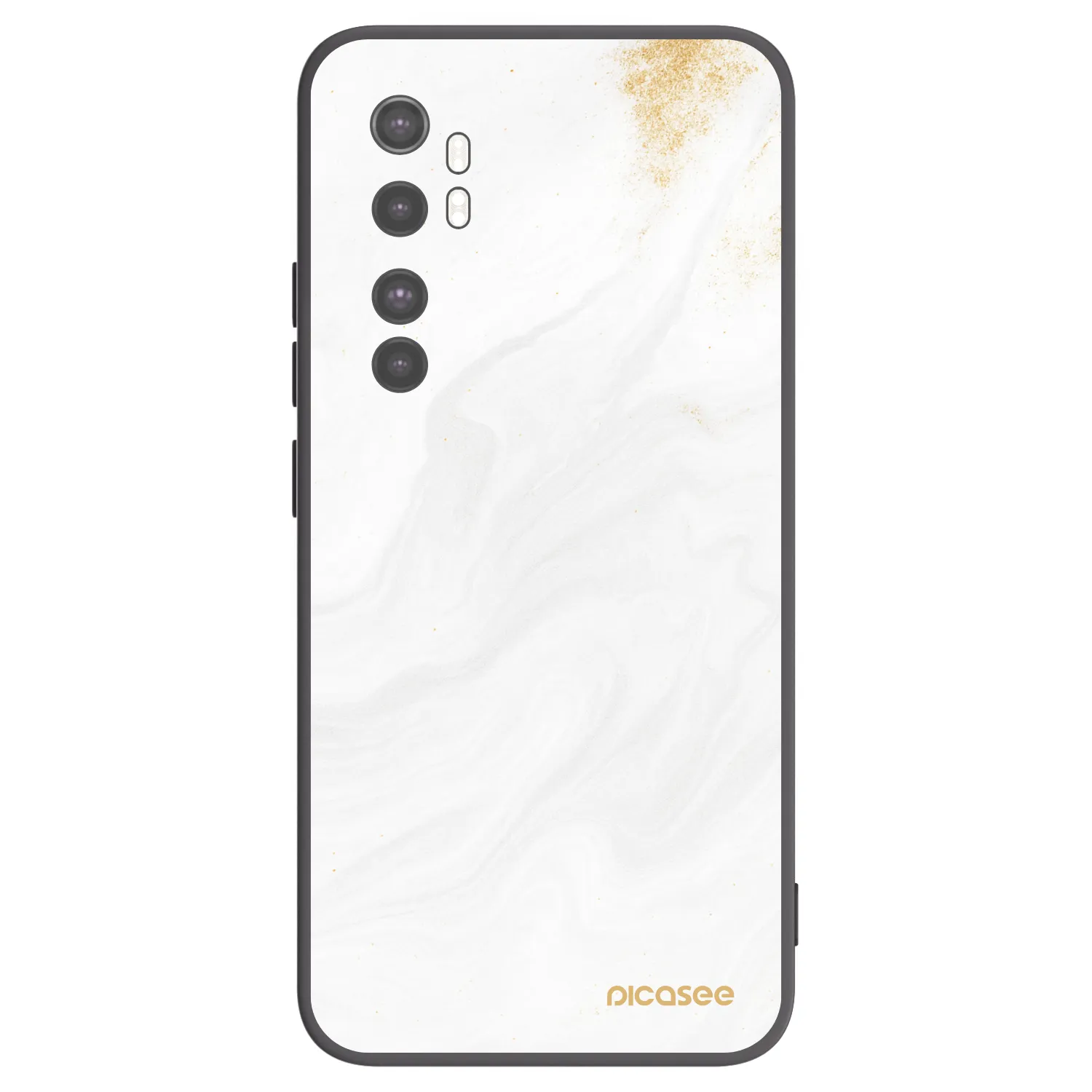 Picasee silikonski črni ovitek za Xiaomi Mi Note 10 Lite - White