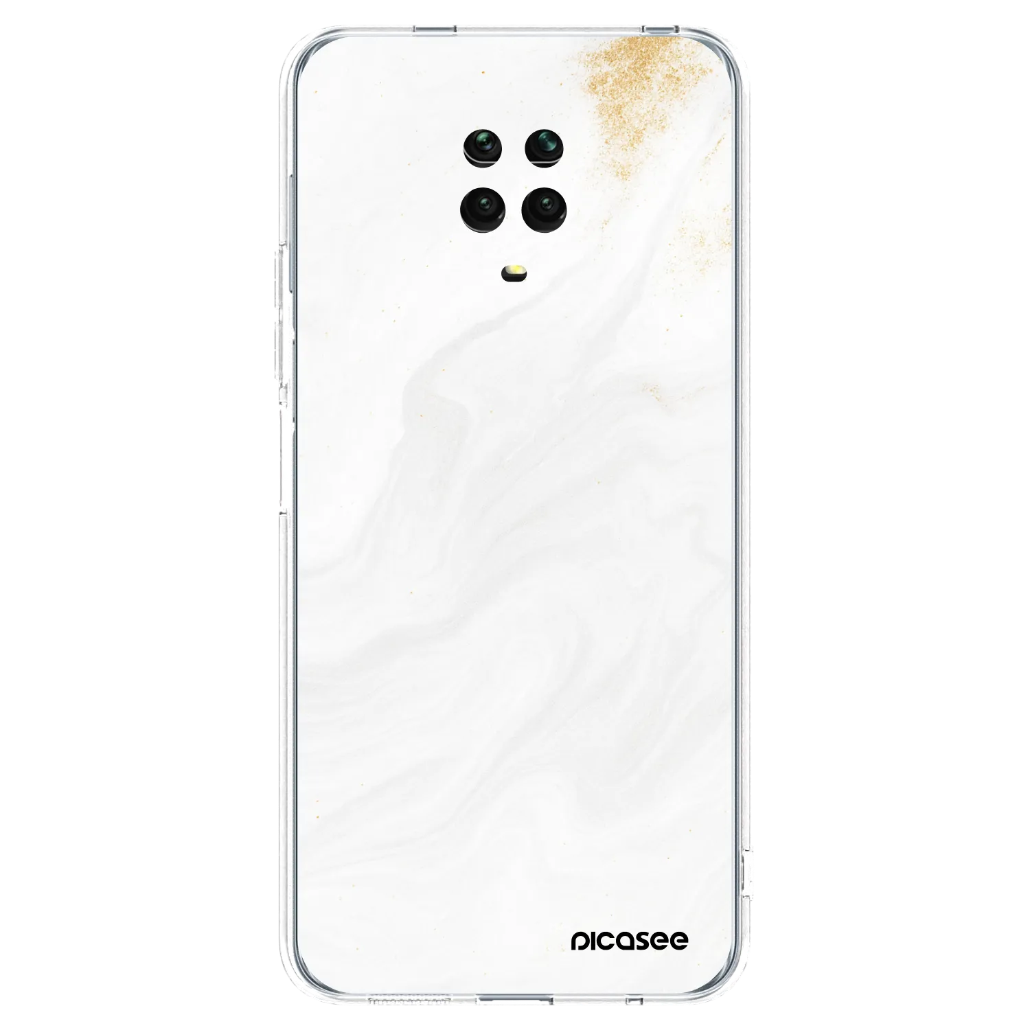 Picasee silikonski prozorni ovitek za Xiaomi Redmi Note 9S - White