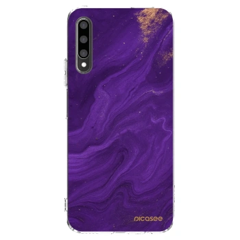 Picasee silikonski prozorni ovitek za Honor 9X Pro - Purple