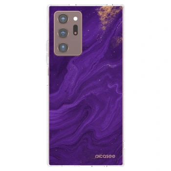 Picasee silikonski prozorni ovitek za Samsung Galaxy Note 20 Ultra - Purple