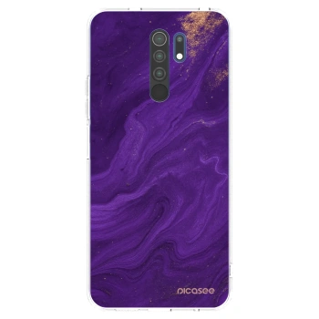 Picasee silikonski prozorni ovitek za Xiaomi Redmi 9 - Purple