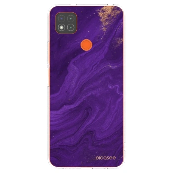 Picasee silikonski prozorni ovitek za Xiaomi Redmi 9C - Purple