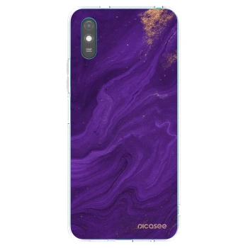 Picasee silikonski prozorni ovitek za Xiaomi Redmi 9A - Purple