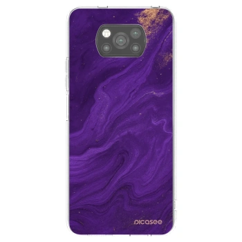 Picasee silikonski črni ovitek za Xiaomi Poco X3 - Purple