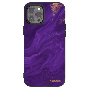 Picasee silikonski črni ovitek za Apple iPhone 12 Pro Max - Purple