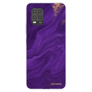 Picasee silikonski prozorni ovitek za Xiaomi Mi 10 Lite - Purple