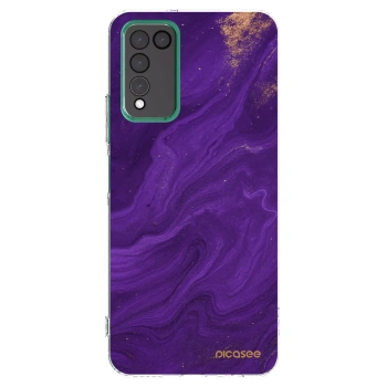 Picasee silikonski prozorni ovitek za Honor 10X Lite - Purple