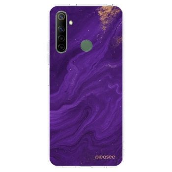 Picasee silikonski prozorni ovitek za Realme 6i - Purple