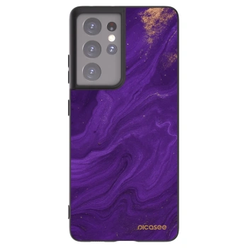 Picasee silikonski črni ovitek za Samsung Galaxy S21 Ultra 5G G998B - Purple