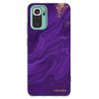 Picasee silikonski prozorni ovitek za Xiaomi Redmi Note 10 Pro - Purple
