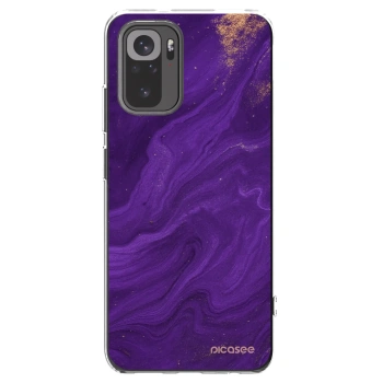 Picasee silikonski prozorni ovitek za Xiaomi Redmi Note 10S - Purple