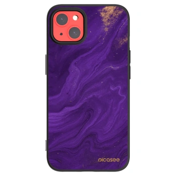 Picasee silikonski črni ovitek za Apple iPhone 13 - Purple