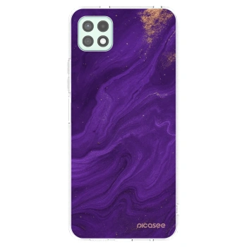 Picasee silikonski prozorni ovitek za Samsung Galaxy A22 A226B 5G - Purple