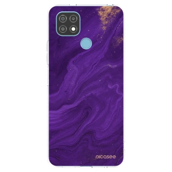 Picasee silikonski prozorni ovitek za Realme C21 - Purple