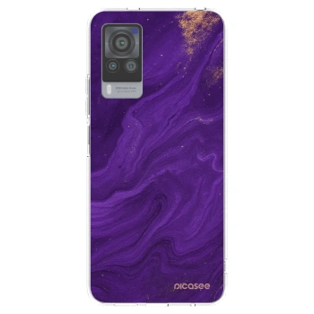 Picasee silikonski prozorni ovitek za Vivo X60 Pro 5G - Purple