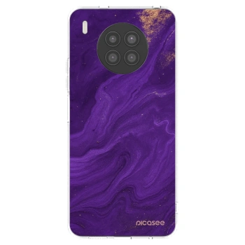 Picasee silikonski prozorni ovitek za Huawei Nova 8i - Purple