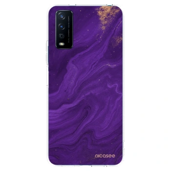 Picasee silikonski prozorni ovitek za Vivo Y11s - Purple