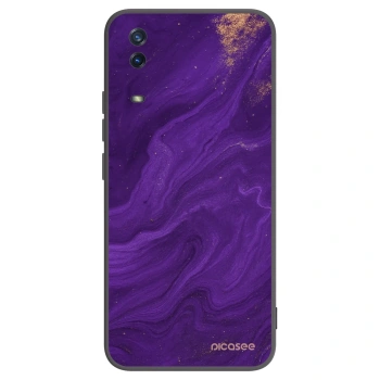 Picasee silikonski črni ovitek za Vivo Y11s - Purple