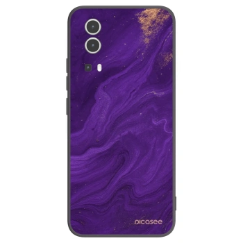 Picasee silikonski črni ovitek za Vivo Y72 5G - Purple