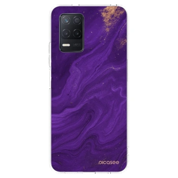 Picasee silikonski prozorni ovitek za Realme 8 5G - Purple