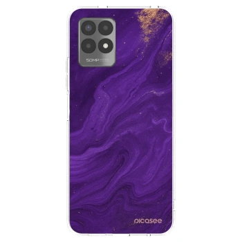 Picasee silikonski prozorni ovitek za Realme 8i - Purple