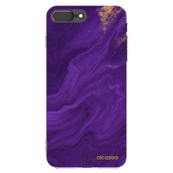 Picasee silikonski prozorni ovitek za Apple iPhone 7 Plus - Purple