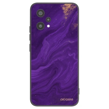 Picasee silikonski črni ovitek za Realme 9 Pro 5G - Purple